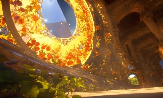 Download 4k Pc Wallpapers, Amber, Building, Tints And Shades, Art, Plant