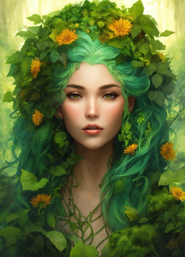 Face, Flower, Plant, People In Nature, Botany, Green