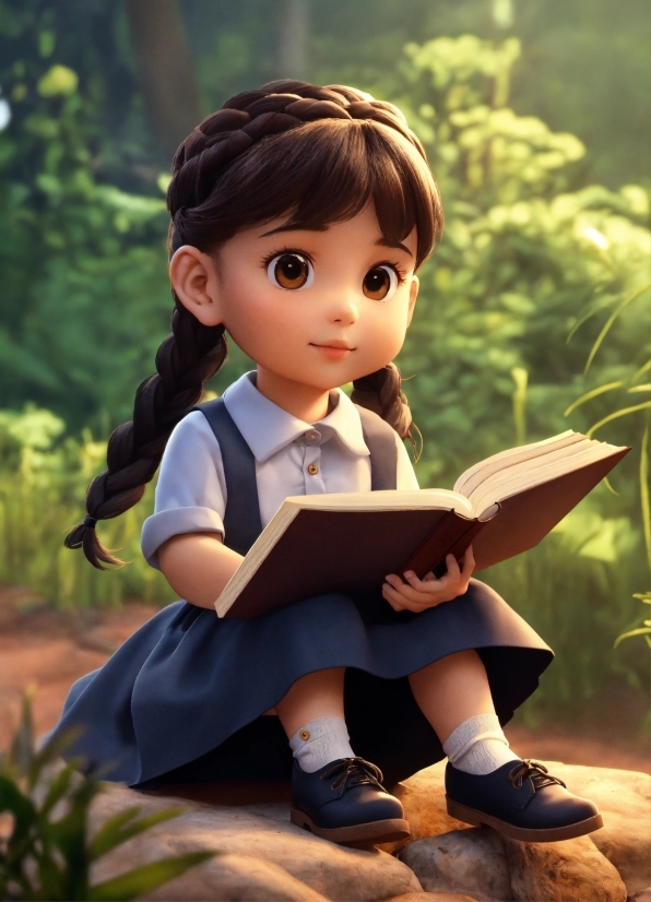 Facial Expression, School Uniform, People In Nature, Botany, Toy, Happy