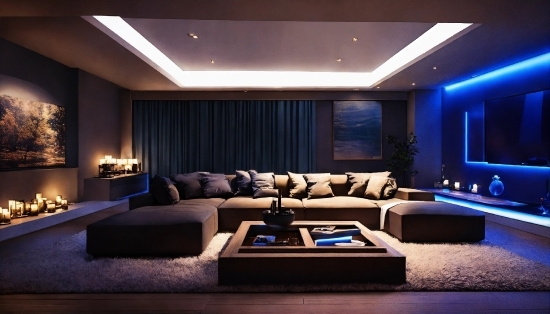 Furniture, Couch, Comfort, Lighting, Interior Design, Table