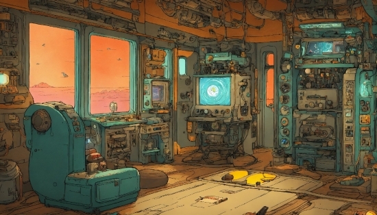 Gas, Machine, Window, Action-adventure Game, Illustration, Pc Game