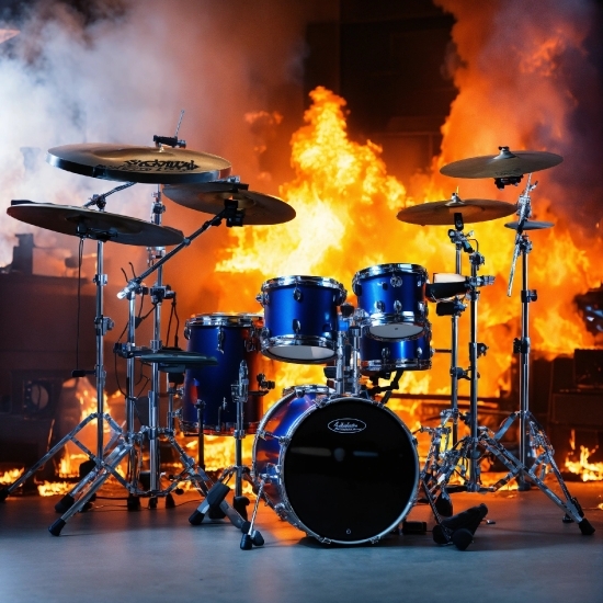 Generator Ai Image, Membranophone, Idiophone, Musical Instrument, Drum, Cymbal