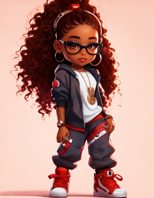 Glasses, Hairstyle, Toy, Doll, Jheri Curl, Wig