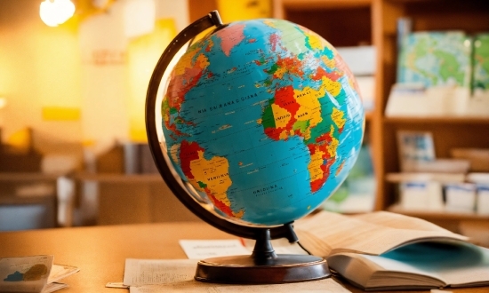 Globe, Map, World, Atlas, Art, Wood