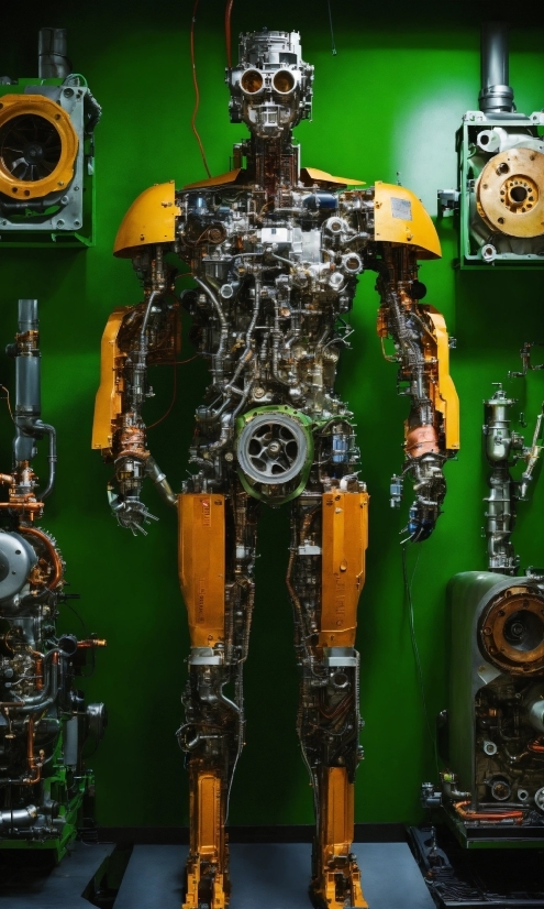 Google Duplex, Green, Product, Art, Machine, Fictional Character
