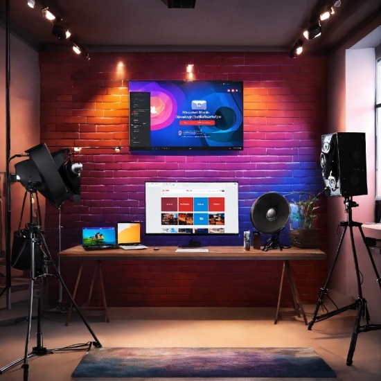 Google Sentient, Computer, Tripod, Personal Computer, Entertainment, Interior Design