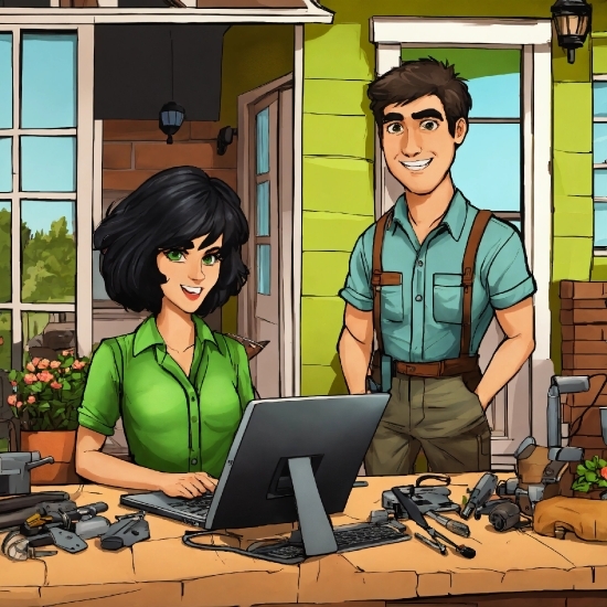 Graphic Design Eps File Free Download, Personal Computer, Smile, Computer, Cartoon, Laptop