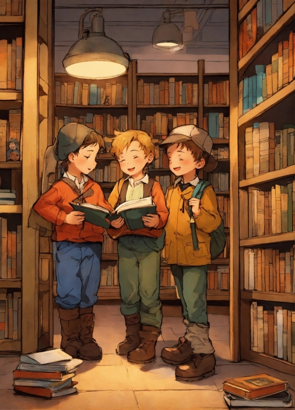 Graphic Png Free, Bookcase, Shelf, Cartoon, Book, Publication