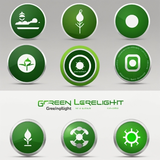 Green, Light, Font, Line, Circle, Symbol