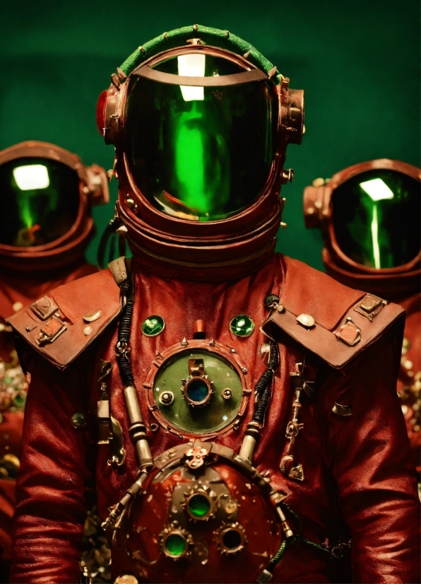 Green, Light, Technology, Space, Personal Protective Equipment, Metal