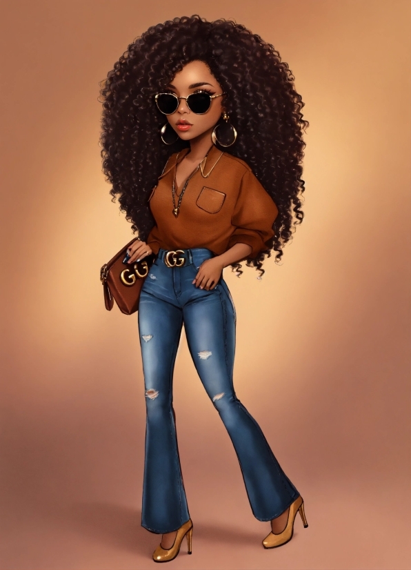 Hair, Head, Jeans, Jheri Curl, Sunglasses, Afro