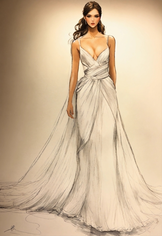 Hair, One-piece Garment, Arm, Dress, Wedding Dress, Bridal Party Dress