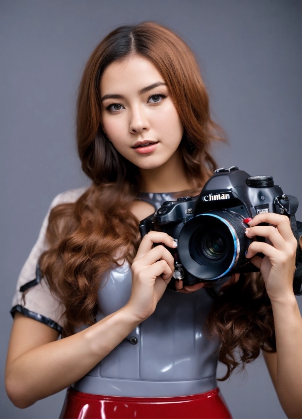 Hairstyle, Shoulder, Photographer, Muscle, Reflex Camera, Camera Lens