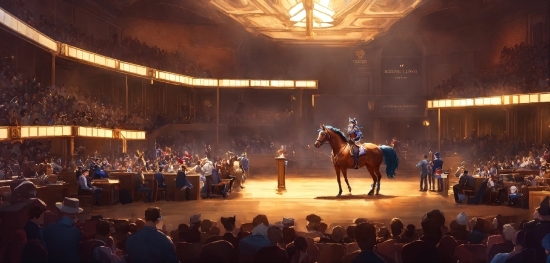 Horse, Entertainment, Performing Arts, Working Animal, Stage, Music
