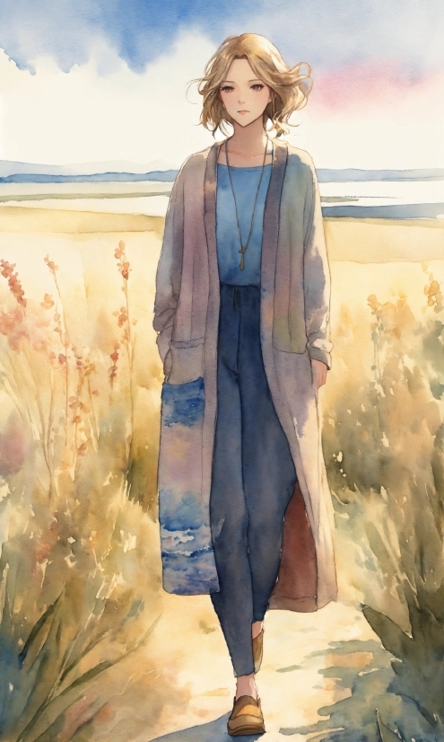 Illustrator App Free, Hair, Outerwear, Cloud, Sky, People In Nature