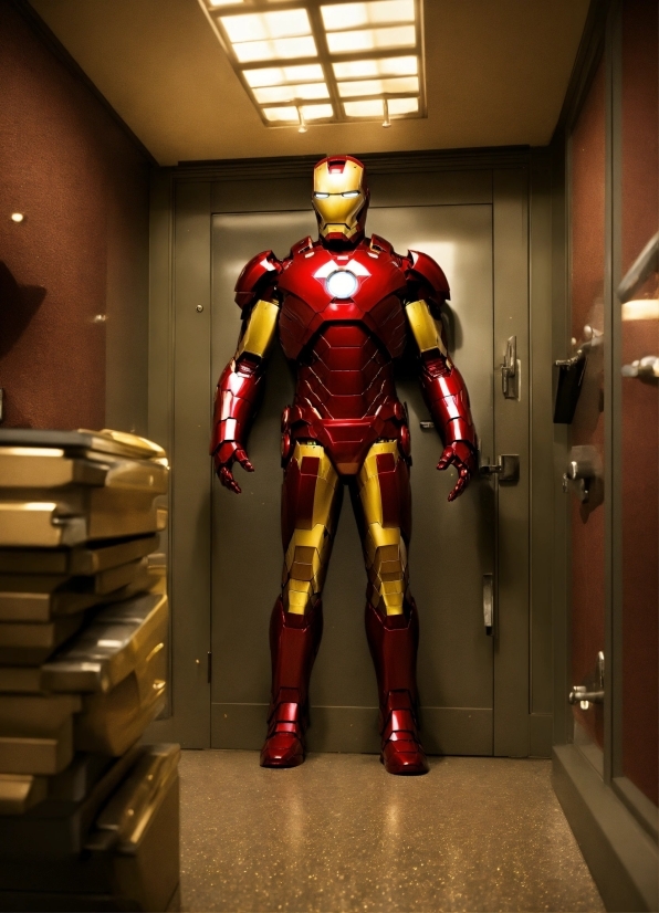 Iron Man, Avengers, Door, Machine, Action Figure, Armour