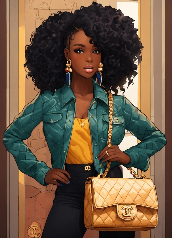 Jheri Curl, Ringlet, Fashion, Sleeve, Luggage And Bags, Wig