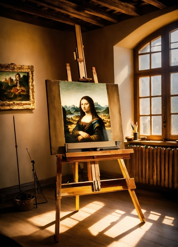 Make Ai Generated Music, Easel, Picture Frame, Table, Wood, Interior Design