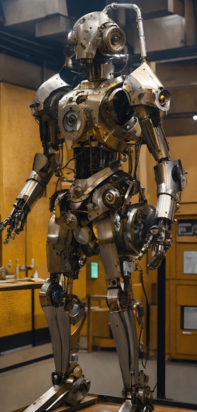 Mecha, Military Robot, Machine, Space, Art, Metal