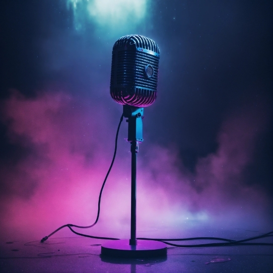Microphone, Light, Purple, Public Address System, Audio Equipment, Entertainment