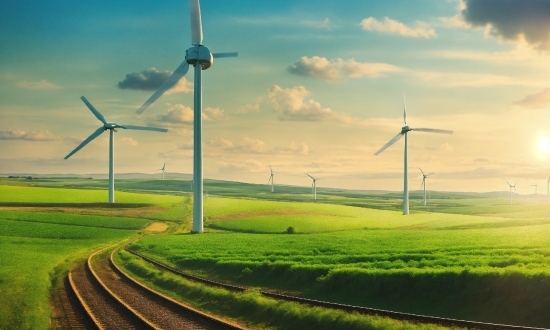 Mobile Wallpaper 4k Ultra Hd Anime, Sky, Cloud, Windmill, Atmosphere, Daytime