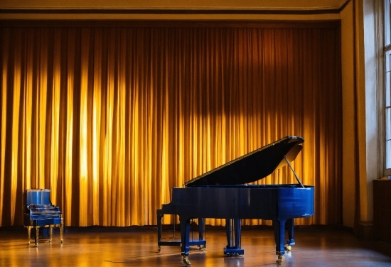 Musical Instrument, Property, Theater Curtain, Stage Is Empty, Piano, Wood