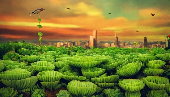 Naruto 8k Wallpaper, Sky, Cloud, Green, Plant, Bird
