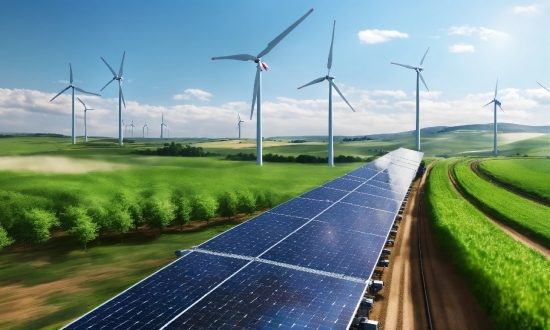 Naruto Hd Images, Cloud, Windmill, Sky, Daytime, Green