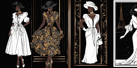 One-piece Garment, Black, Dress, Sleeve, Textile, Day Dress