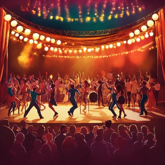 Orange Vector Background, Dance, Concert, Music, Musician, Performing Arts