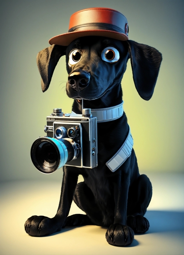 Outerwear, Dog, Fedora, Carnivore, Camera Lens, Working Animal