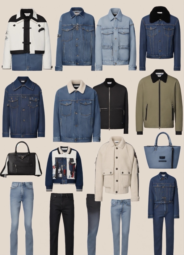 Outerwear, White, Blue, Product, Black, Fashion