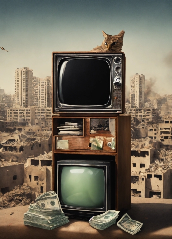 Output Device, Television, Analog Television, Building, Television Set, Cat