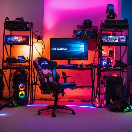 Personal Computer, Computer, Electronic Instrument, Purple, Entertainment, Audio Equipment