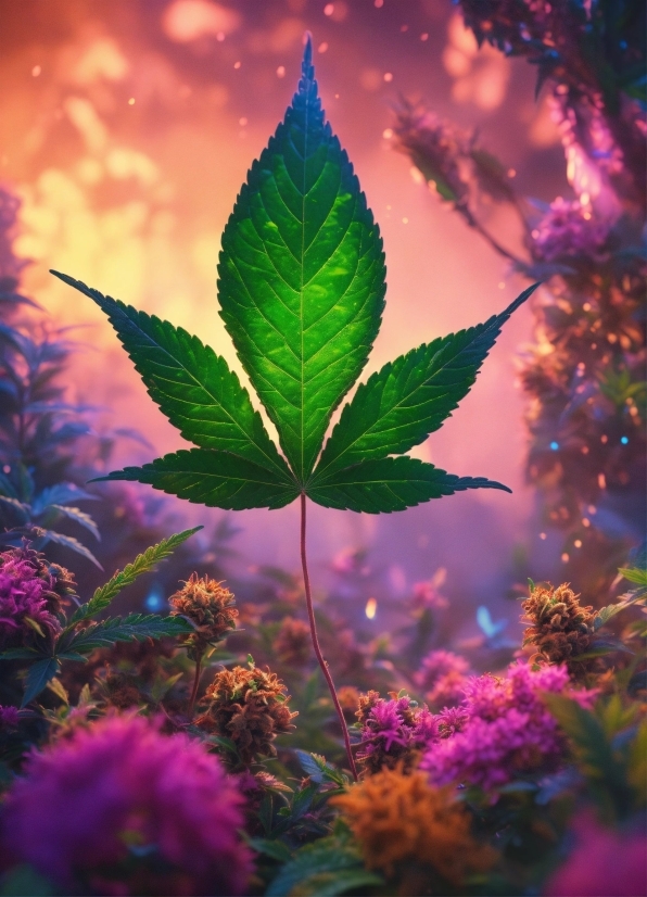 Plant, Light, Purple, Botany, Leaf, Nature