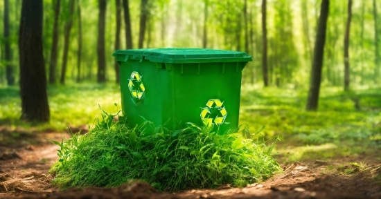 Plant, Waste Container, Waste Containment, Green, Tree, Terrestrial Plant