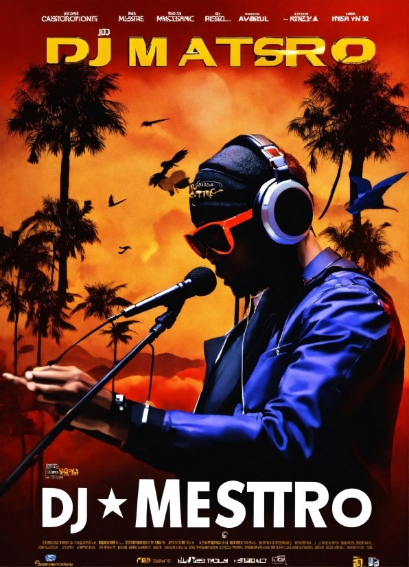 Poster, Microphone, Font, Music, Tree, Advertising