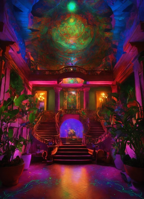 Purple, Decoration, Interior Design, Entertainment, Pink, Plant