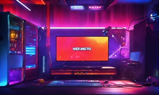 Purple, Entertainment, Audio Equipment, Computer, Visual Effect Lighting, Display Device
