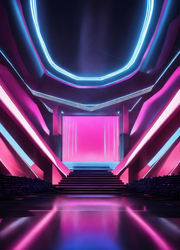 Purple, Light, Black, Architecture, Pink, Visual Effect Lighting
