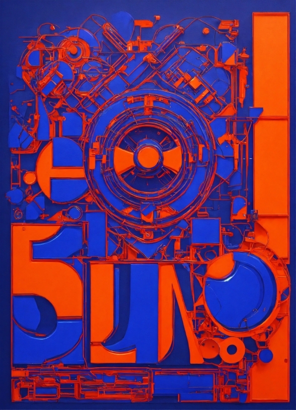 Rectangle, Font, Art, Poster, Electric Blue, Circle