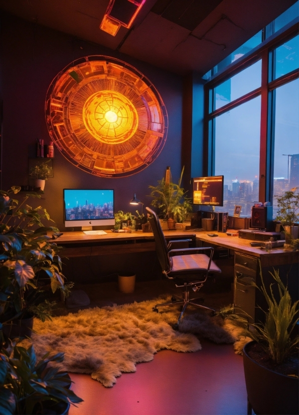 Simple Wallpaper Pc, Plant, Property, Table, Houseplant, Light