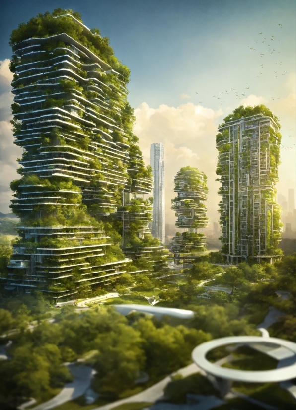Sky, Cloud, Tower Block, Natural Landscape, Terrestrial Plant, Urban Design