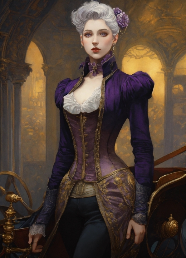Sleeve, Purple, Fashion Design, Art, Victorian Fashion, Formal Wear