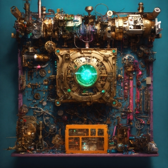 Slideshow Wallpaper Windows 10, Clock, Engineering, Space, Art, Electric Blue