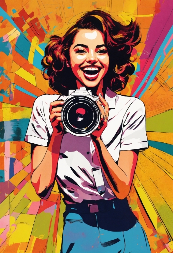 Smile, Art, Camera, Happy, Cool, Camera Lens