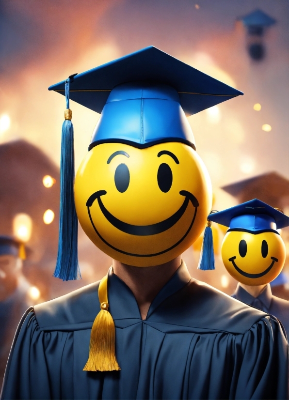 Smile, Facial Expression, White, Happy, Mortarboard, Sleeve