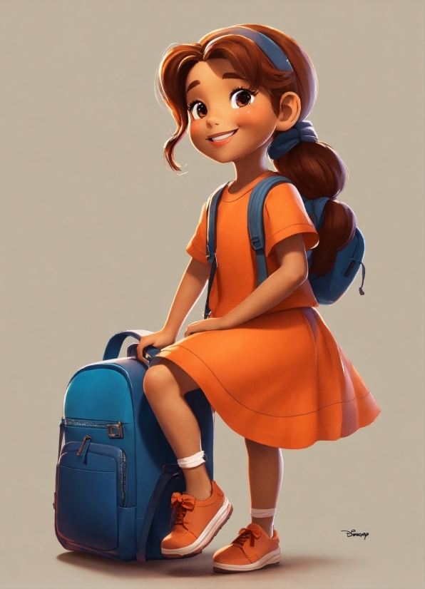 Smile, Toy, Luggage And Bags, Dress, Cartoon, Bag