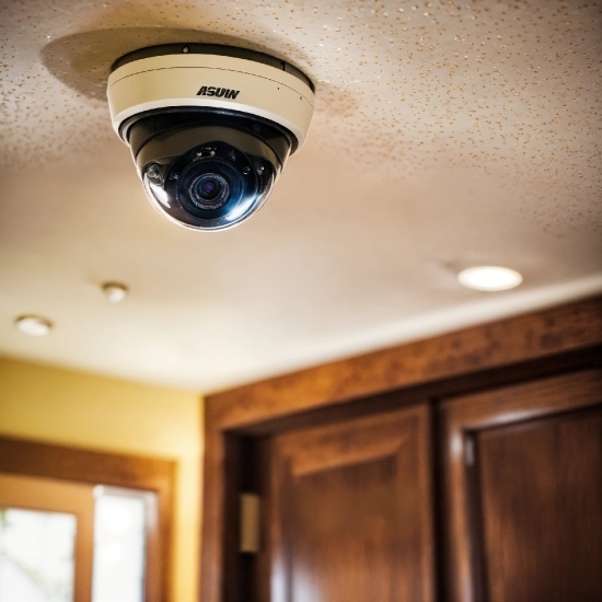 Surveillance Camera, Lighting, Interior Design, Line, Wood, Window