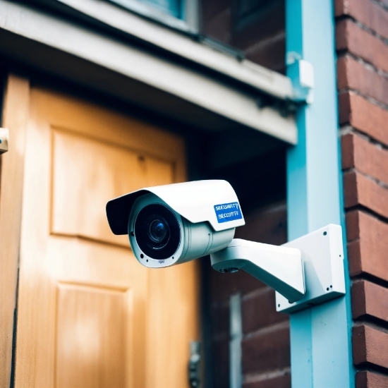 Surveillance Camera, Security, Home Security, Wood, Vehicle Door, Brick